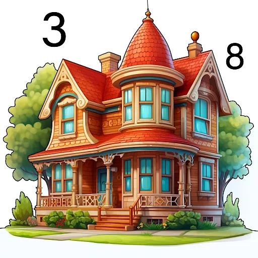 Game icon for Dream Home Coloring book by LoveColoring Game